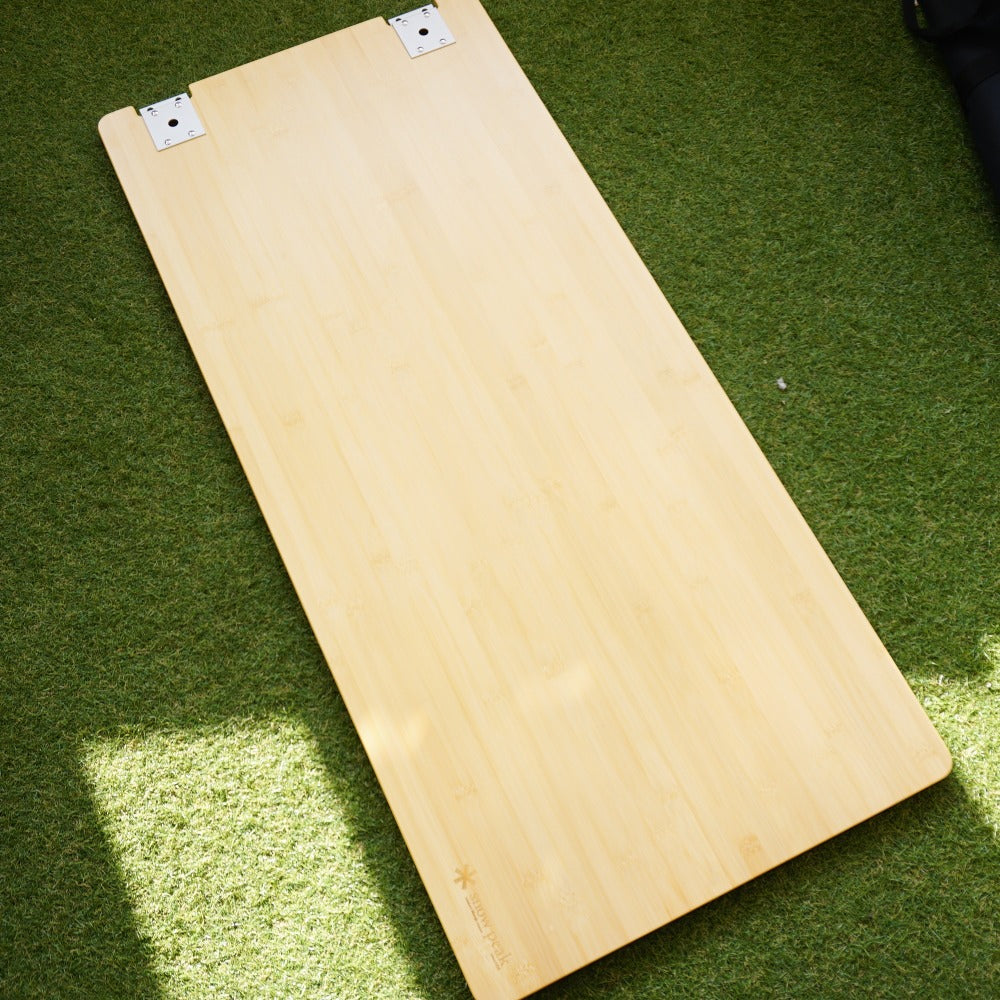 美品  スノーピーク（snowpeak） マルチファンクションテーブル ロング竹 CK-117T テーブル・チェア　アイアングリルテーブル　天板　[5/13値下げ]