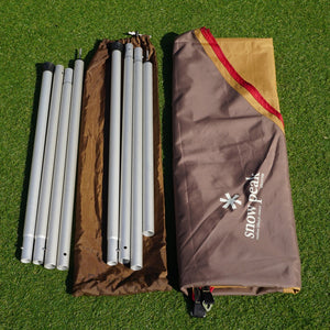 スノーピーク（snowpeak） HDタープ シールド ヘキサ(M)　240cm・280cmポールセット TP-761 ＆TP-001/TP-002　タープ　ウイングタープ　ペグ・ロープ無し