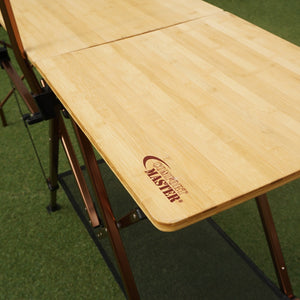 【組立確認済】美品  コールマン（Coleman） ワンタッチキッチンテーブル コンフォートマスター テーブル・チェア　竹天板 バーナースタンド