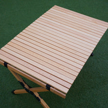 画像をギャラリービューアに読み込む, 美品  ハイランダー（Hilander） ロールトップテーブル2 HCA0191 アウトドア テーブル・チェア　ウッドロールテーブル　ブナ材　ロースタイル