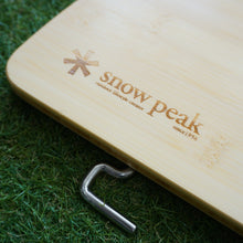 画像をギャラリービューアに読み込む, 美品  スノーピーク（snowpeak） マルチアファンクションテーブルコーナーR竹 CK-119T テーブル・チェア アイアングリルテーブルIGT専用オプション