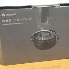 画像をギャラリービューアに読み込む, 未使用  スノーピーク（snowpeak） 和鉄ダッチオーブン26 CS-520 調理器具　アウトドア調理　キャンプ調理　人気アイテム