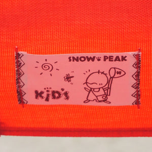 希少な旧ロゴ　スノーピーク（snowpeak） KIDSチェア　旧品番 LV-50K テーブル・チェア　レッド　折り畳み　キッズ　こども　[5/13値下げ]