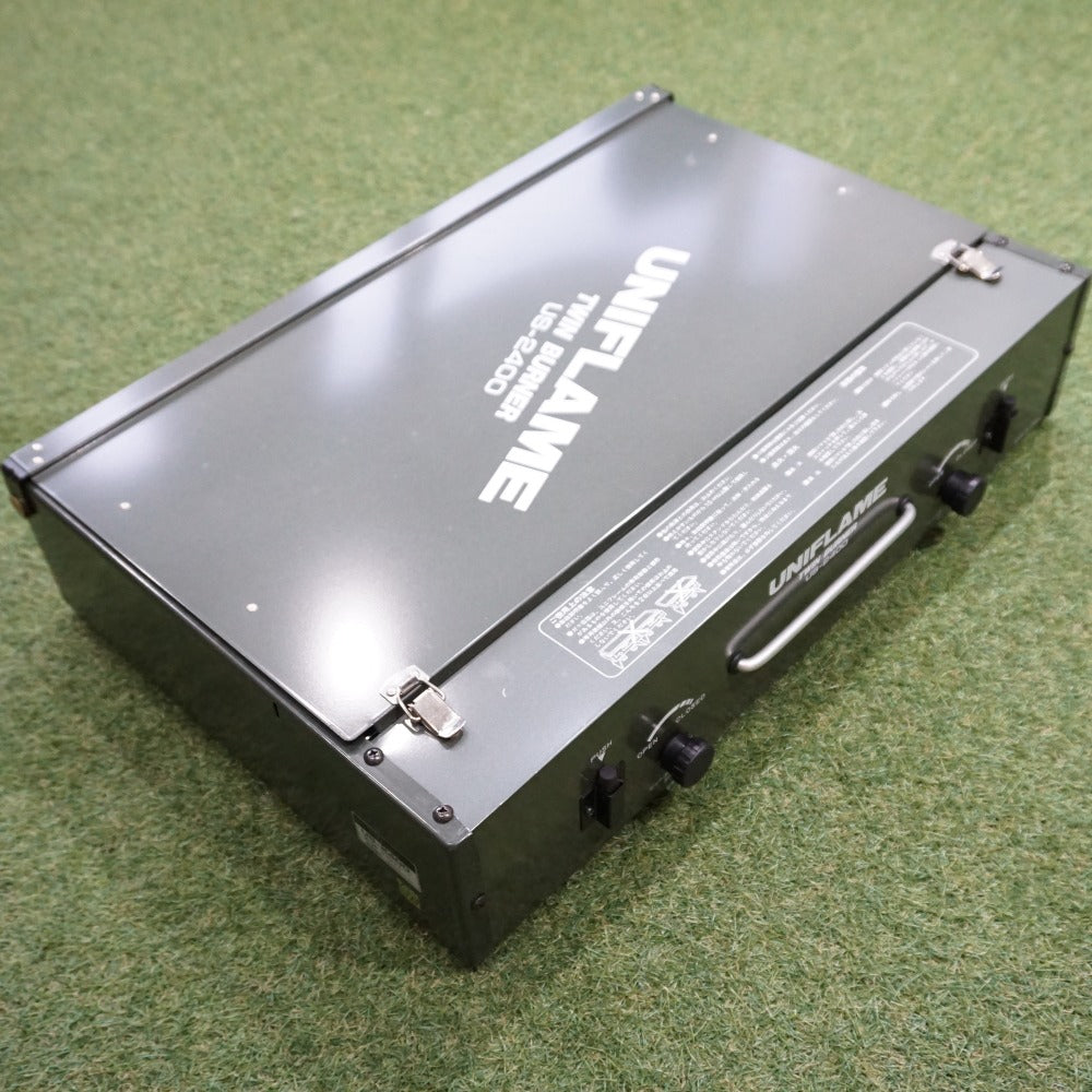 【動作確認済】美品  ユニフレーム（UNIFLAME） ツインバーナー US-2400 ストーブ・コンロ　ツーバーナー　カセットボンベ　CB缶