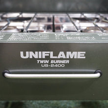画像をギャラリービューアに読み込む, 【動作確認済】美品  ユニフレーム（UNIFLAME） ツインバーナー US-2400 ストーブ・コンロ　ツーバーナー　カセットボンベ　CB缶