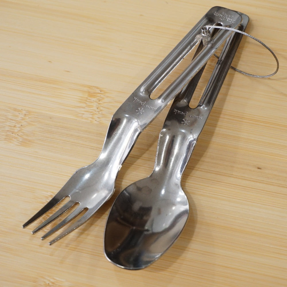 廃番　超レア　美品  スノーピーク（snowpeak） チタンカトラリーFS SCT-005 食器・テーブルウェア　フォーク・スプーンセット