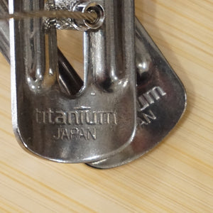 廃番　超レア　美品  スノーピーク（snowpeak） チタンカトラリーFS SCT-005 食器・テーブルウェア　フォーク・スプーンセット