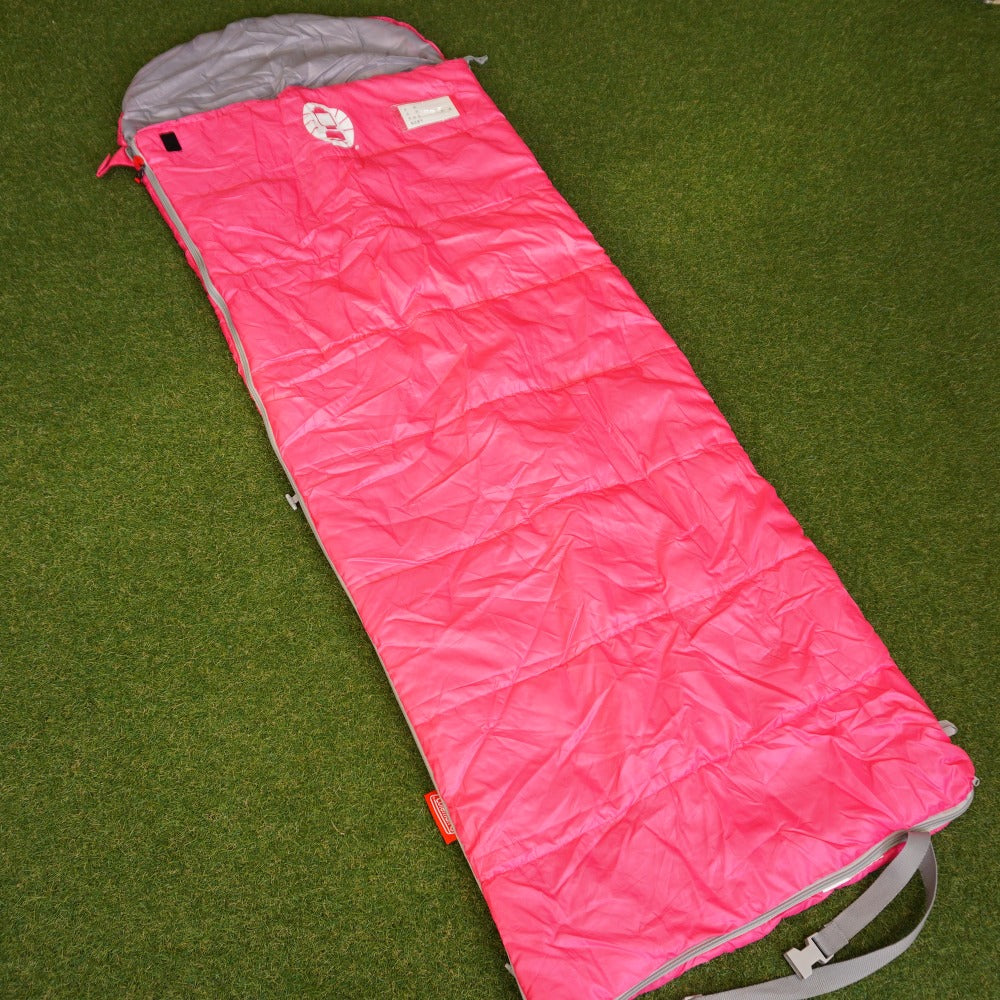 美品  コールマン（Coleman） 封筒型シュラフ スクールキッズ/Ｃ10 ピンク 寝袋・寝具　快適使用温度10度　春夏対応