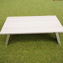 画像をギャラリービューアに読み込む, 美品  アルミローテーブル　ミニ　テーブル・チェア　ソロキャン必携　アルミロールテーブル　コンパクト収納