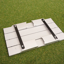 画像をギャラリービューアに読み込む, 美品  アルミローテーブル　ミニ　テーブル・チェア　ソロキャン必携　アルミロールテーブル　コンパクト収納