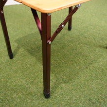画像をギャラリービューアに読み込む, 美品  ビジョンピークス（VISIONPEAKS） バンブーソリッドコンパクトテーブル VP160402H01 テーブル・チェア　高さ2段階調節可