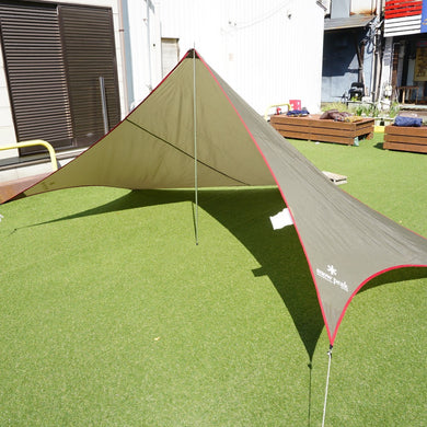 スノーピーク（snowpeak） ライトタープペンタ STP-351GY タープ　ソロキャン　軽量　ポール別売り