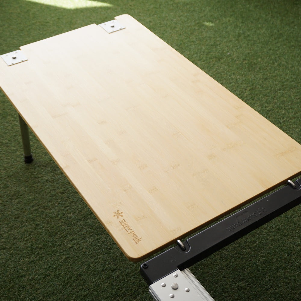 美品  スノーピーク（snowpeak） マルチファンクションテーブル竹 CK-116T テーブル・チェア　IGT拡張オプション