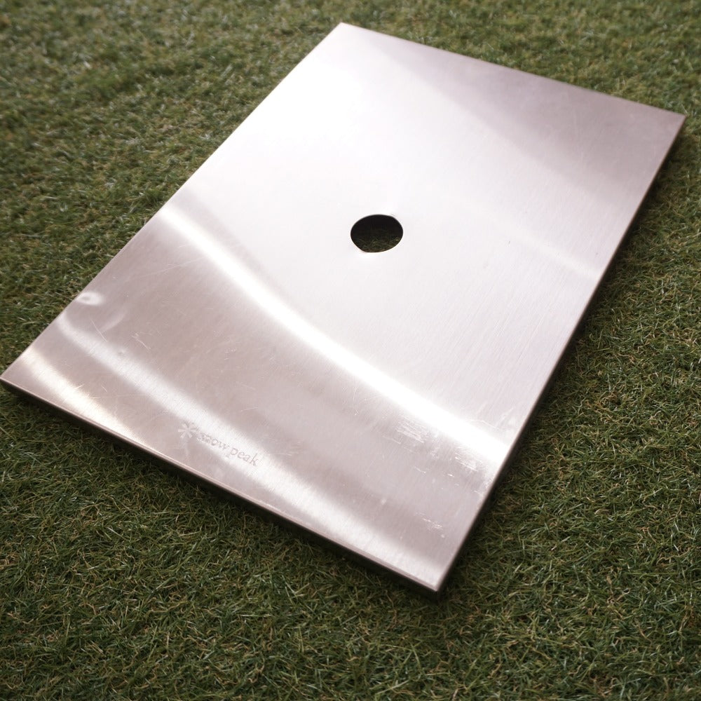 美品  スノーピーク（snowpeak） ステンレストレー1ユニット CK-085 テーブル・チェア MYテーブル棚板やIGT天板として