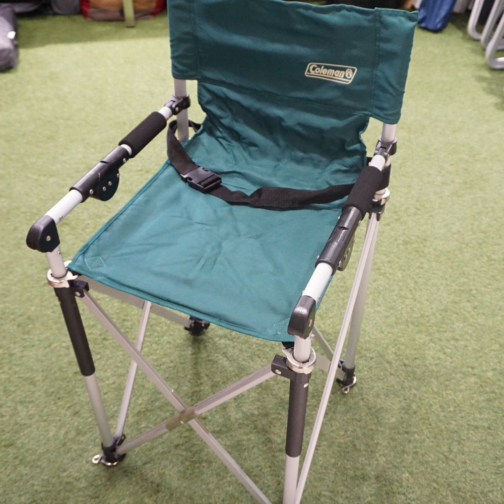 美品  コールマン（Coleman） キッズスリムキャプテンチェアⅡ テーブル・チェア　折り畳みチェア　グリーン