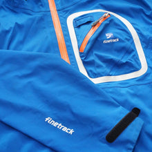 画像をギャラリービューアに読み込む, 美品　finetrack 　エバーブレスアルマジャケット ジャケット 古着 ブルー メンズ サイズ/M　ハードシェル