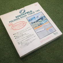 画像をギャラリービューアに読み込む, 美品  SOUTHFIELD（サウスフィールド） フォールディングラックテーブル120 アウトドアテーブル　折り畳み　ネットラック付テーブル
