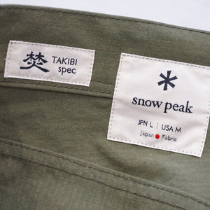 未使用 スノーピーク（snowpeak） タキビパンツ　オリーブ PA-19SU104 パンツ 古着 オリーブ メンズ サイズ/L [6/8値下げ]