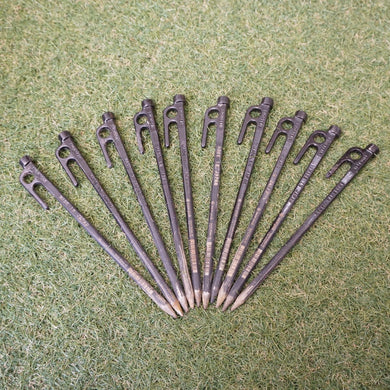 定番　スノーピーク（snowpeak） ソリッドステーク20　10本セット R-102 テント・タープアクセサリー　鍛造ペグ　お得10本SET