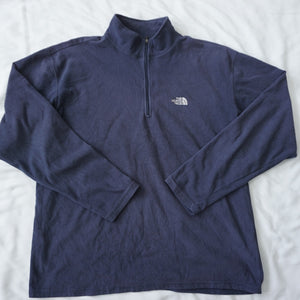 ザ・ノースフェイス（THE NORTH FACE） TKA100 ハーフジップフリース 古着 Tシャツ・カットソー ネイビー メンズ サイズ/M　アンダーシャツ [5/18値下げ]