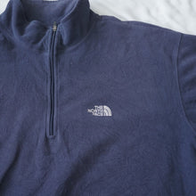 画像をギャラリービューアに読み込む, ザ・ノースフェイス（THE NORTH FACE） TKA100 ハーフジップフリース 古着 Tシャツ・カットソー ネイビー メンズ サイズ/M　アンダーシャツ [5/18値下げ]