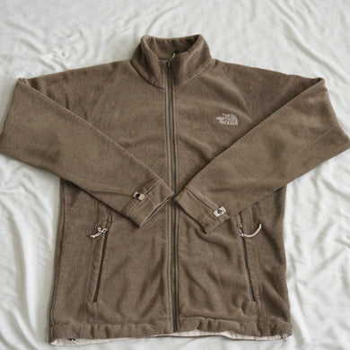 美品 ザ・ノースフェイス（THE NORTH FACE） ピーチ起毛ジャケット フルジップ　ブルゾン 古着 メンズ　ブラウン