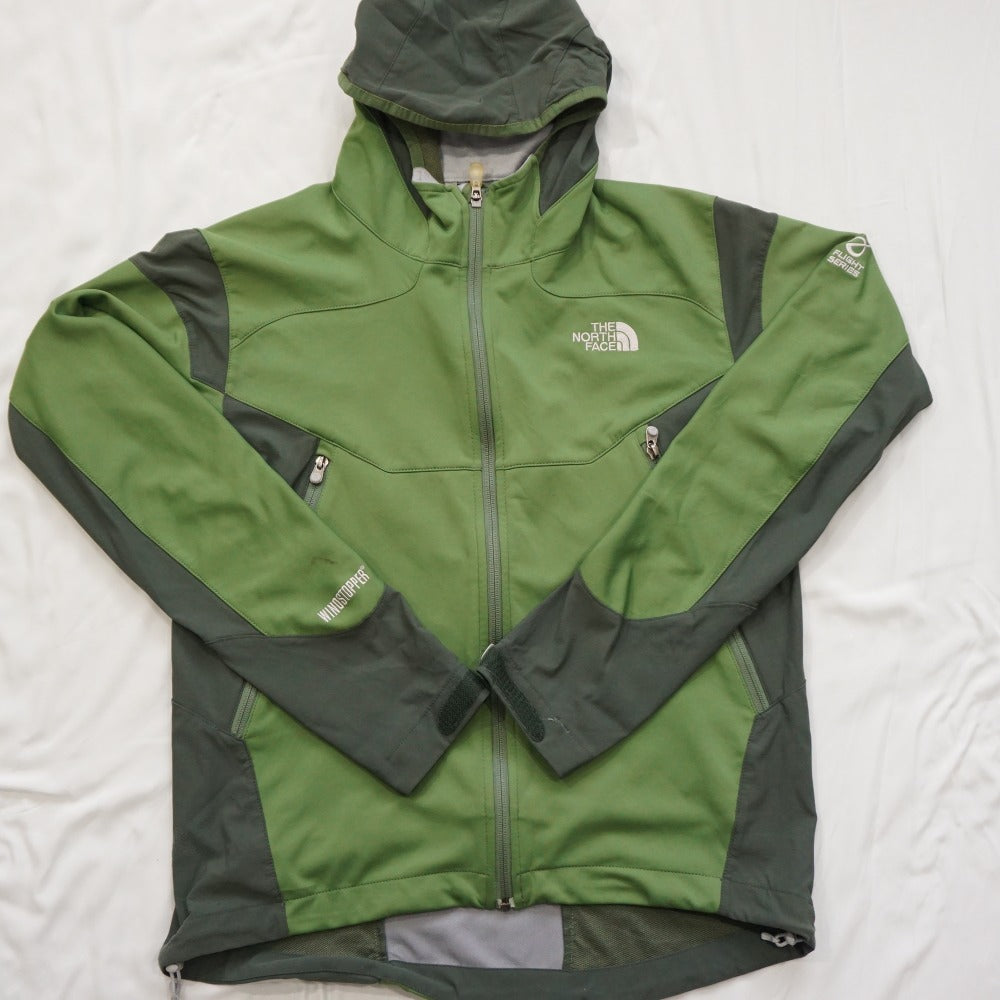ザ・ノースフェイス（THE NORTH FACE） マウンテンパーカー FLIGHT SERIES トレイルラン 古着 グリーン メンズ サイズ/M