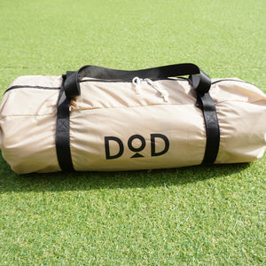 【組立確認済】新品同様 ディーオーディー（DOD） ワンポールテント（S）＆グランドシート セット　T3-44-TN テント　ティピー　ソロ