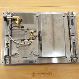 【点火確認済】美品 スノーピーク（snowpeak） ギガパワープレートバーナーLI GS-400 　焚火台・バーナー　シングルバーナー