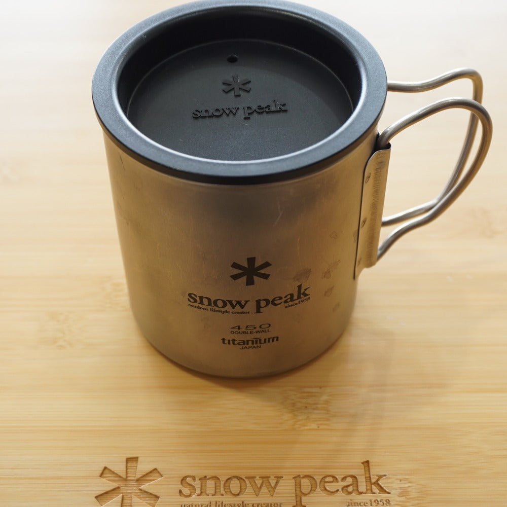 スノーピーク（snowpeak） チタンダブルマグ450[容量450ml] &フタセット MG-053R/MGC-053 テーブルウェア　マグカップ　保温構造
