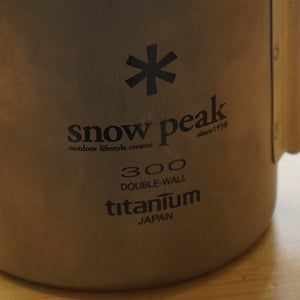 スノーピーク（snowpeak） チタンダブルマグ300&フタセット MG-052FHR/MGC-052 テーブルウェア　フォールディングハンドル　食器　マグカップ