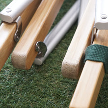 画像をギャラリービューアに読み込む, 美品 スノーピーク（snowpeak） Take!チェア LV-080 テーブル・チェア　アイボリー　竹　6号帆布　中央収束チェア