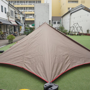 美品 スノーピーク（snowpeak） ライトタープペンタシールド STP-381 タープ　ソロ用　ペグ欠品　デイキャン