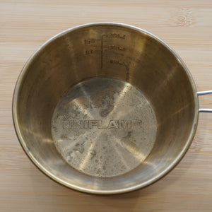 ユニフレーム（UNIFLAME） UFシェラカップ420 ブラス キッチンツール　食器　目盛り付き　真鍮