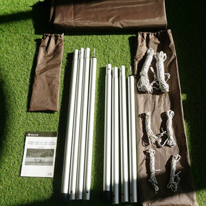 美品 スノーピーク（snowpeak） TP-861/TP-001/TP-002 HDタープ”シールド”ヘキサ（M）ウイングポール240・280セット タープ