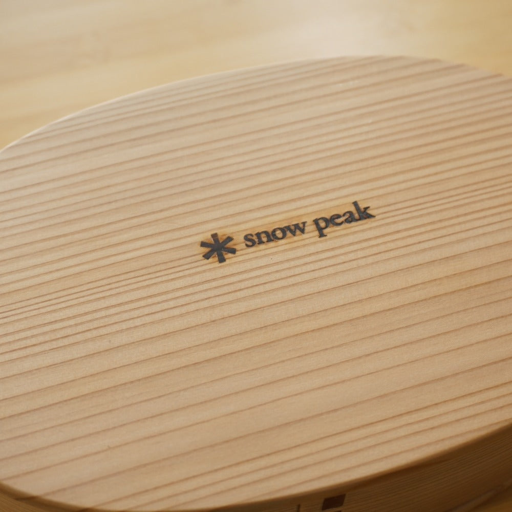 未使用 スノーピーク（snowpeak） 曲物弁当箱 PG-014 テーブルウェア ポイントギフト　曲げわっぱ　木製
