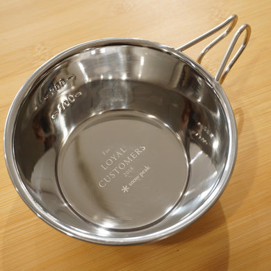 未使用 スノーピーク（snowpeak） ミラーポリッシュ シェラカップ2018 for LOYAL CUSTOMERS テーブルウェア　記念品　非売品　バックパッカーズカップ