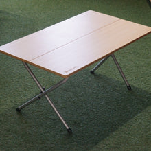 画像をギャラリービューアに読み込む, 美品 スノーピーク（snowpeak） ワンアクションローテーブル竹 LV-100T テーブル・チェア　人気のロースタイル　竹集成材　アウトドアテーブル [送料無料] [10/13値下げ]