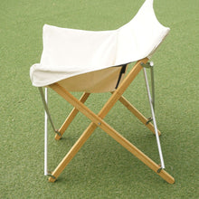 画像をギャラリービューアに読み込む, 美品 スノーピーク（snowpeak） Take!チェア LV-085 テーブル・チェア アイボリー　竹　6号帆布　中央収束チェア [送料無料] [10/13値下げ]