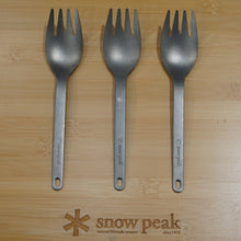画像をギャラリービューアに読み込む, 美品 スノーピーク（snowpeak） SCOO スクー　3本セット SCT-125 テーブルウェア　スプーンフォーク　カトラリー 　チタン製 [送料無料]