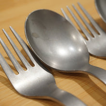 画像をギャラリービューアに読み込む, 美品 スノーピーク（snowpeak） ワッパー武器Ⅱ　3色セット SCT-002 テーブルウェア パープル/グレー/グリーン　チタン製　カトラリー　スプーン　フォーク [送料無料]
