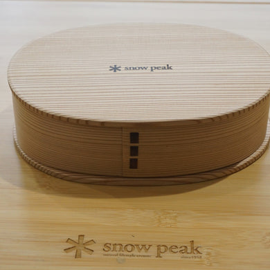 美品 スノーピーク（snowpeak） 曲物弁当箱 PG-014 テーブルウェア ポイントギフト　曲げわっぱ　木製 [送料無料] [10/27値下げ]