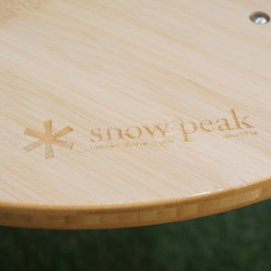【廃盤・希少】美品 スノーピーク（snowpeak） IGTサイドテーブル＆400脚セット CK-158T テーブル・チェア　円形天板 アイアングリルテーブル 　 [送料無料]