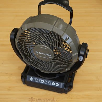 【動作確認済】美品 スノーピーク（snowpeak） フィールドファン MKT-102 フィールドギア　サーキュレーター AC電源 バッテリー　2電源対応 [11/17値下げ]