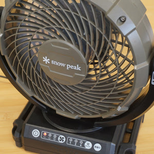 【動作確認済】美品 スノーピーク（snowpeak） フィールドファン MKT-102 フィールドギア　サーキュレーター AC電源 バッテリー　2電源対応 [11/17値下げ]