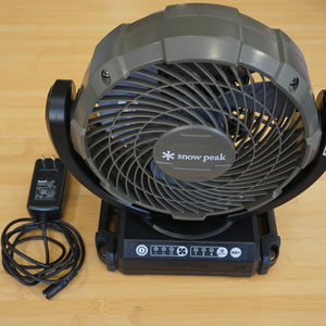 【動作確認済】美品 スノーピーク（snowpeak） フィールドファン MKT-102 フィールドギア　サーキュレーター AC電源 バッテリー　2電源対応 [11/17値下げ]