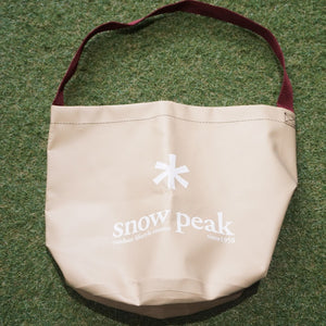 スノーピーク（snowpeak） キャンプバケツ FP-152 バッグ＆コンテナー　折り畳み　PVCナイロン　水遊び　水汲み　食器収納  [1/5値下げ]