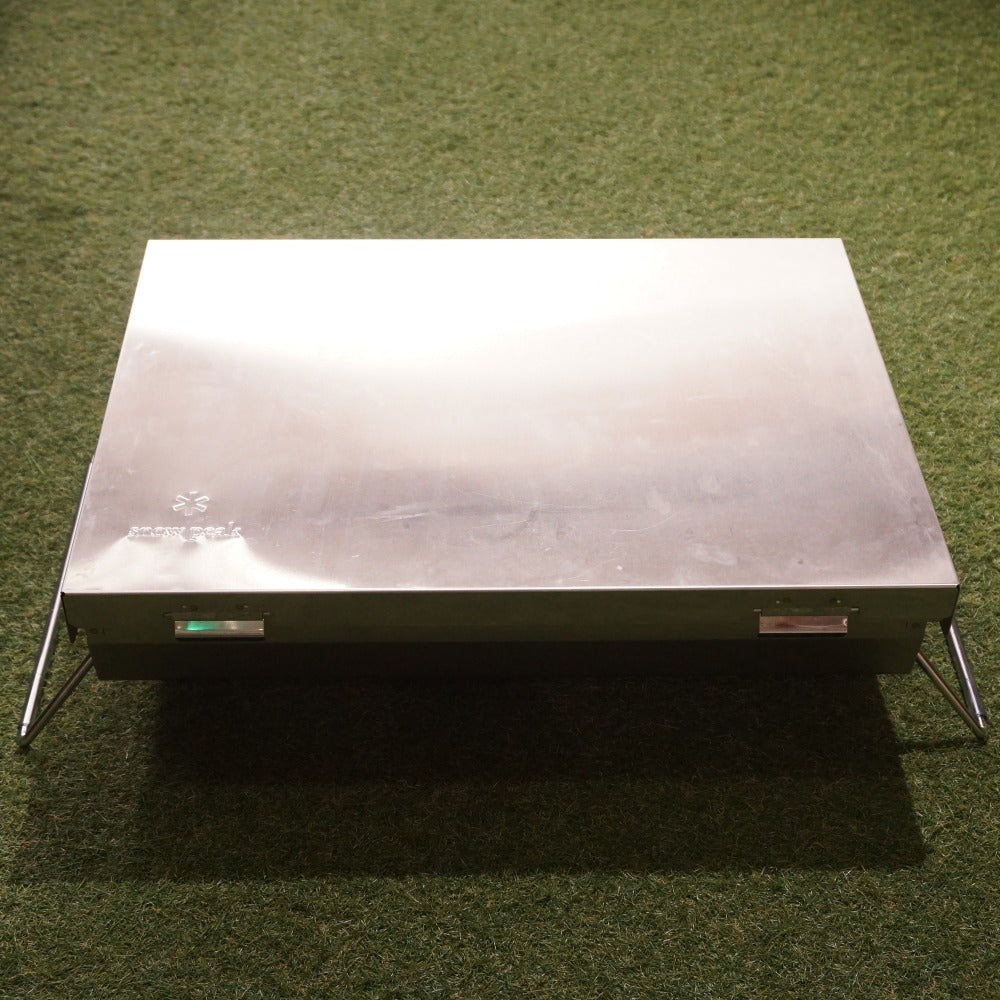 美品 スノーピーク（snowpeak） リフトアップBBQ BOX CK-160 グリルシステム　バーベキュー　炭火　卓上　IGTに設置可　高さを変えて火加減を調整 [送料無料]