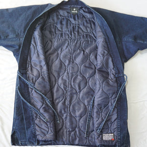 美品 スノーピーク（snow peak） ドテラジャケット JK-15AU104 ジャケット 古着 メンズ サイズ/L どてら　デニム地　中綿　防寒着 [送料無料]
