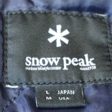 画像をギャラリービューアに読み込む, 美品 スノーピーク（snow peak） ドテラジャケット JK-15AU104 ジャケット 古着 メンズ サイズ/L どてら　デニム地　中綿　防寒着 [送料無料]